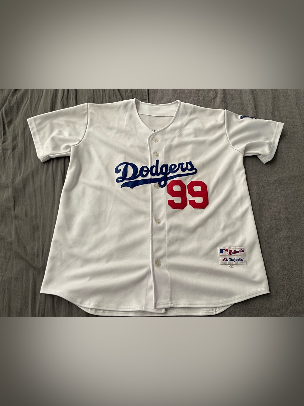 Majestic Dodgers White Jersey Ramirez 99 Size XXL